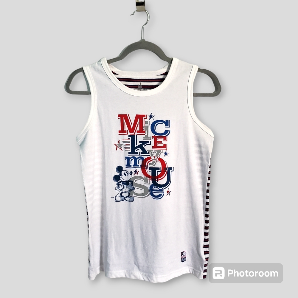 Disney Parks patriotic Mickey Mouse tank top, size youth XL